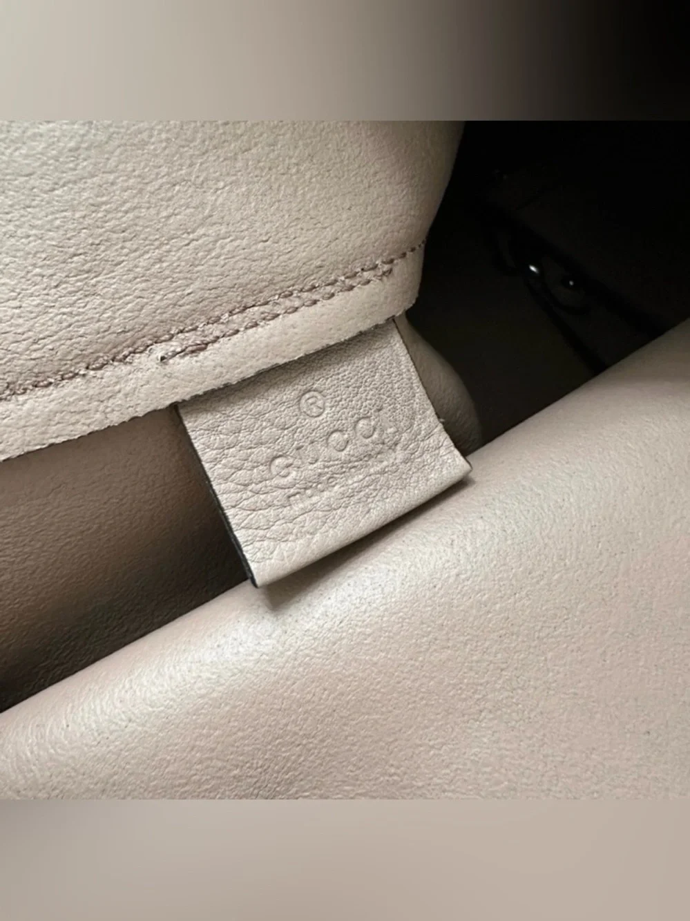 Gucci Large Nude Leather Tote - Picture 3 of 15